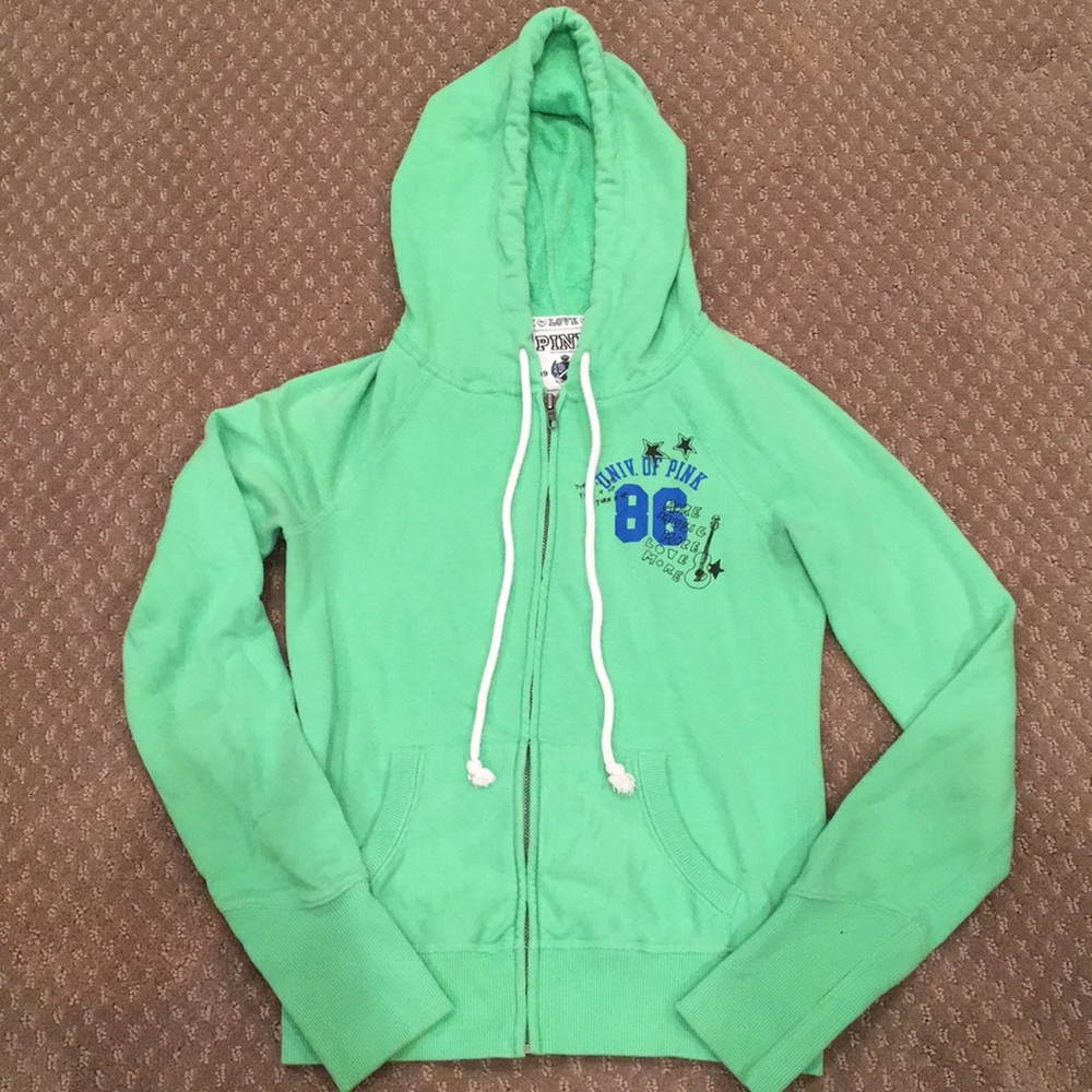 Victoria's Secret PINK Zip-Up Hooded Sweatshirt